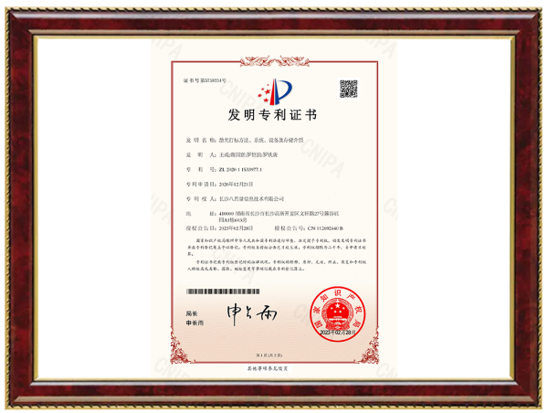 Invention patent certificate